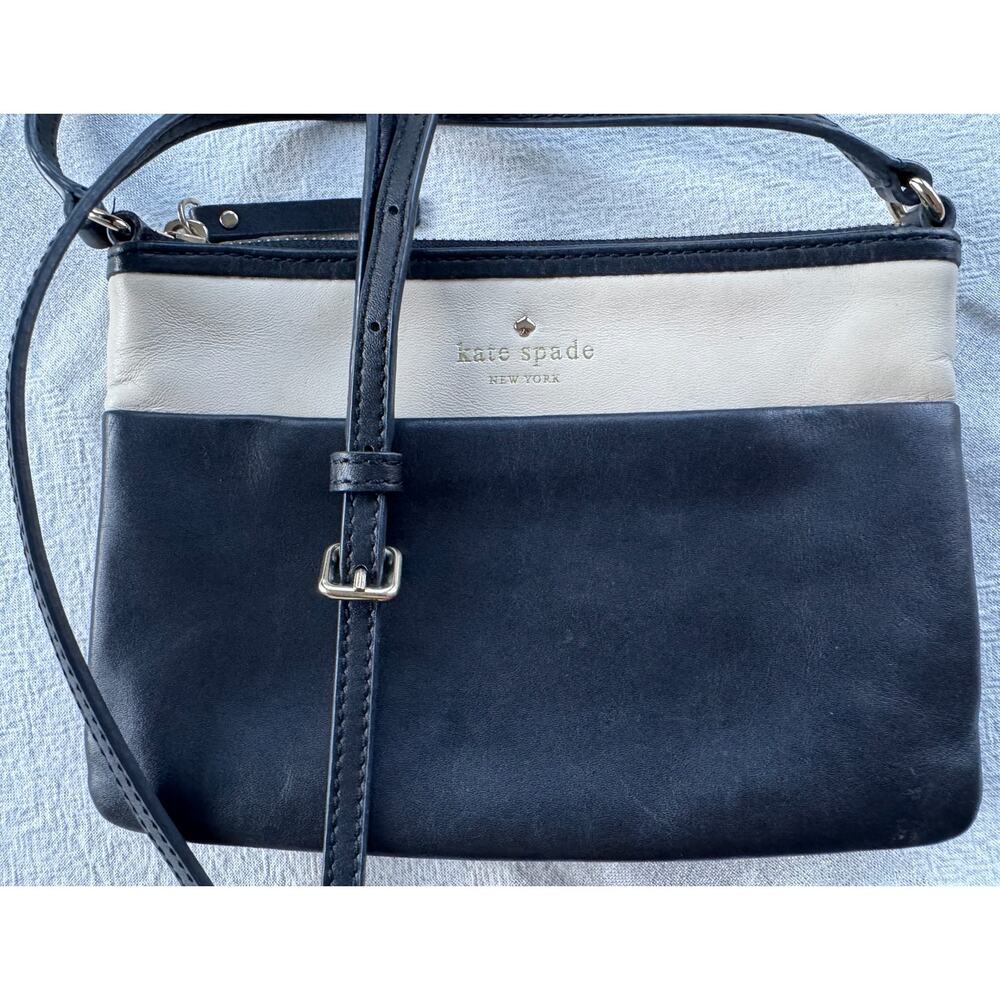 Kate Spade New York Colorblock Crossbody Bag - Black and Ivory - Picture 7 of 11